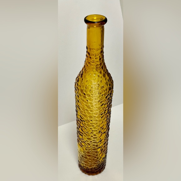 Empoli Other - Vintage Empoli bottle. Amber bubble glass. 16” tall.